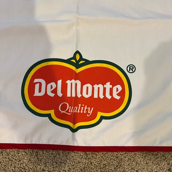 Delmonte advertising tablecloth used at trade shows 52” x 52” no stains - Picture 2 of 3